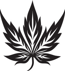 Kush Kingdom Cannabis Emblematic Icon Herb Harmony Herbal Icon Design