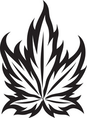 Weed Wisdom Herbal Icon Emblematic Pot Palace Vector Marijuana Leaf Symbol Emblem