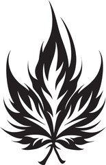 Evergreen Elixir Marijuana Emblematic Emblem Peaceful Potency Vector Cannabis Leaf Iconic Design