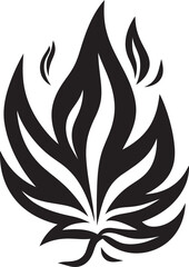 Evergreen Elixir Leaf Vector Symbol Peaceful Potency Marijuana Emblematic Design