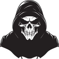 Grim Gaze Vector Sunglasses Iconic Design Shadow Shades Stylish Symbolic Emblem