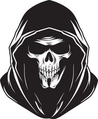 Reapers Gaze Sunglasses Vector Symbol Shadow Reaper Grim Emblem with Sunglasses Design