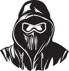 Grim Gaze Reaper Icon with Stylish Sunglasses Design Shadow Reaper Sunglasses Emblem with Grim Icon