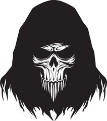 Dark Shades Grim Sunglasses Vector Logo Shade Reaper Reaper Iconic Design