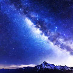 Fototapeta na wymiar 푸른하늘 은하수
