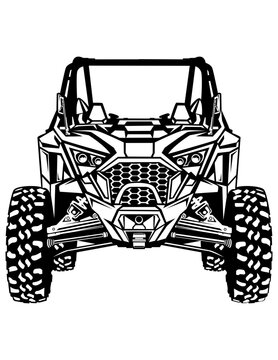 All-terrain vehicle | Four-Wheeler | Mud Ride | Off Road Vehicle | Extreme Sports | Dirty 4 Wheels | ATV Quad | ATV Rider | Original Illustration | Vector and Clipart | Cutfile and Stencil