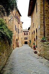 Hilltop Medieval Village in Tuscany, Italy
