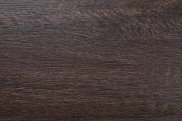 Texture of dark wooden flooring as background, top view