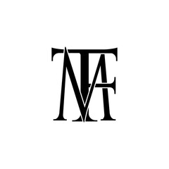 tfm initial letter monogram logo design