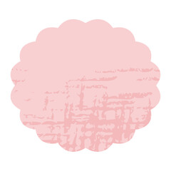 シンプルでおしゃれな色鉛筆画風の手描きフレーム