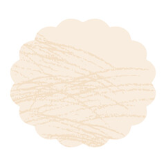 シンプルでおしゃれな色鉛筆画風の手描きフレーム