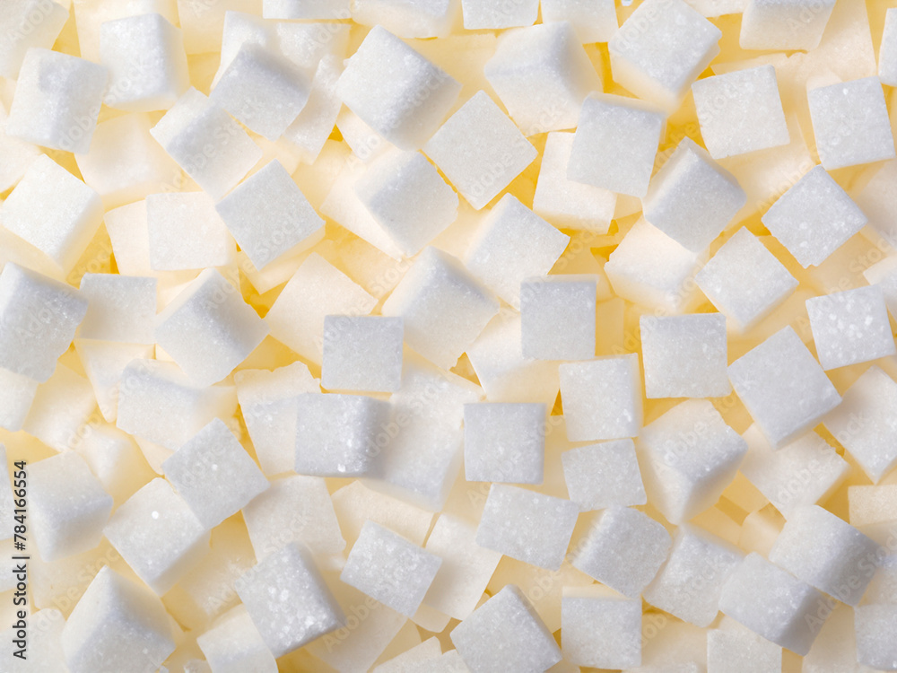 Sticker heap of sugar cubes