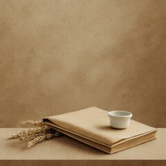 An aesthetically pleasing banner background featuring a light brown kraft paper texture, expertly crafted to convey its tactile qualities and subtle nuances, providing a versatile backdrop for creativ