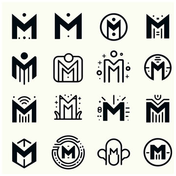 M logo set