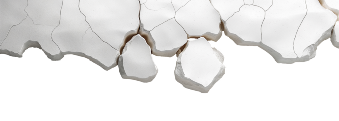 Cracked and damaged white wall texture background