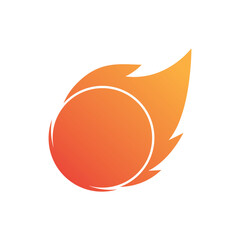 meteor logo vector template design