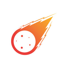 meteor logo vector template design