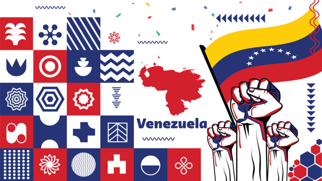 July 5, Independence day. Independence day (dia de la independencia) of Venezuela vector illustration. Suitable for greeting card, poster and banner.
