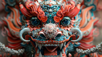 Fototapeta premium chinese dragon statue