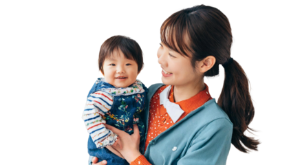 愛情に満ちた瞬間 - 母と子の絆に包まれた笑顔