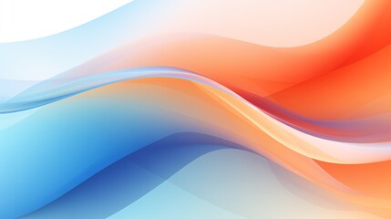 A dynamic image showcasing a vector abstract background with a seamless blend of blue and orange gradient waves, evoking a sense of motion and energy.