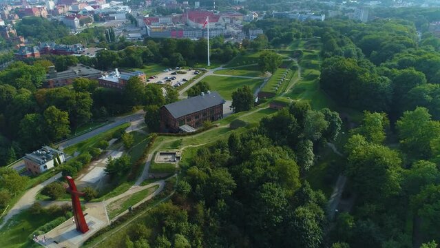 Cross Hail Mountain Gdansk Krzyz Gora Gradowa Aerial View Poland