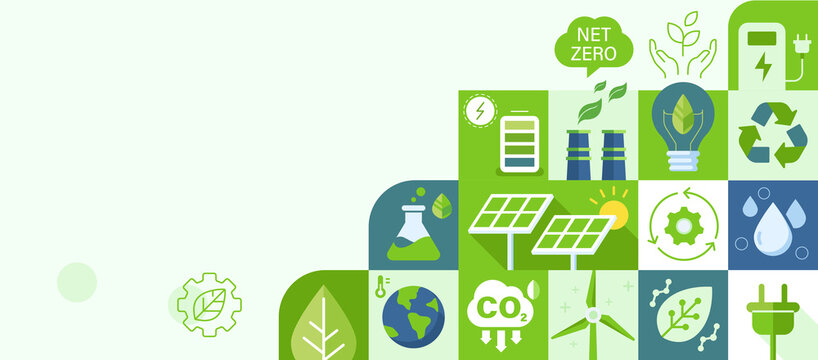 Green Business Sustainble Innovation Banner Background