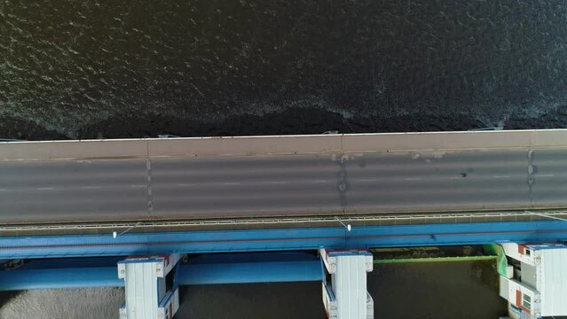 Dam River Vistula Wloclawek Zapora Wisla Krajobraz Aerial View Poland
