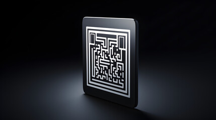 Barcode Shopping Icon 3d