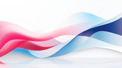 A sleek business banner design incorporating fluid wavy shapes, creating a visually appealing and dynamic composition.