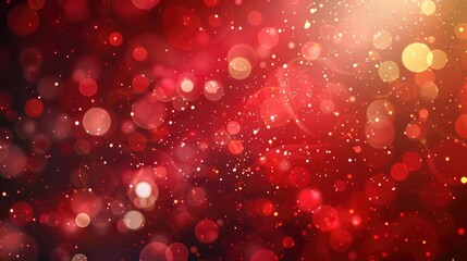 Abstract glowing bokeh red color background design vector