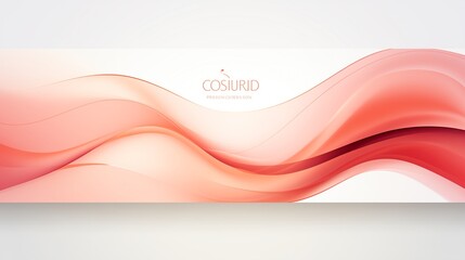An elegant business banner design with fluid abstract wavy shapes, creating a sense of movement and sophistication for branding campaigns. - obrazy, fototapety, plakaty