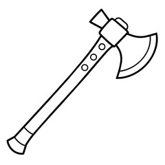 axe with a log