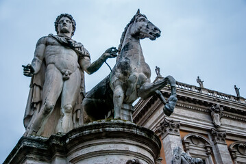 Obraz premium Roma, Italy - May 2 2013: The statue at Campidoglio in Roma
