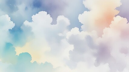 abstract spalsh cloud watercolor paint background illustrtaion