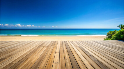 Fototapeta premium Wooden Pier by the Sea on the Beach