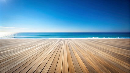Wooden Pier by the Sea on the Beach