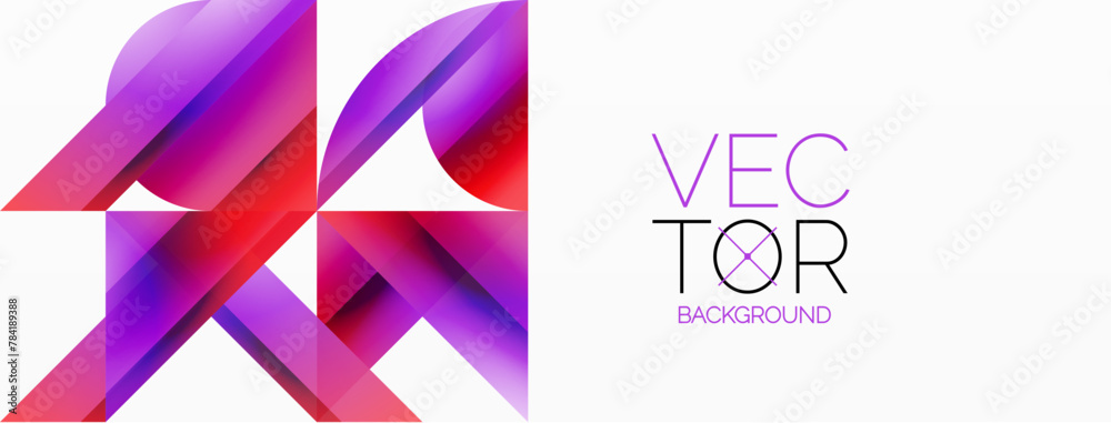 Aufkleber A logo featuring red and purple hues with the word vec tor in an elegant font on a white background. The design includes shades of violet and magenta, creating a unique and eyecatching look