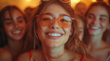 Fototapeta premium Friends Huddle Join Holiday Party Group Concept