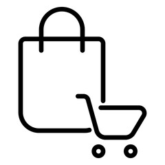 Shop icon, line icon style