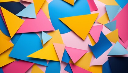 abstract background with squares and triangles