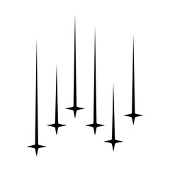 Minimalist shooting stars line