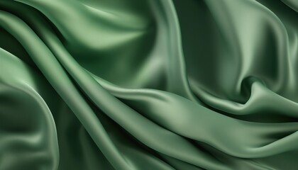 green silk satin background