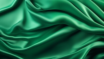 green silk satin background