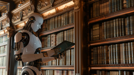 The Robotic Hand in Law: An AGI Paralegal Assists in Case Preparation with Unmatched Precision - Image made using Generative AI