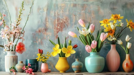 "Vibrant Spring Seasonal Decorations"