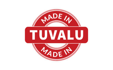Fototapeta na wymiar Made In Tuvalu Rubber Stamp