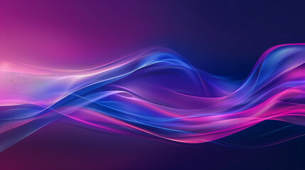 Obraz premium Abstract Energy Waves Flowing in Neon Colors Dynamic Background