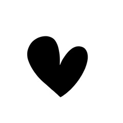 heart symbol isolated on white