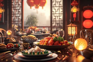 中華料理店のイメージ - obrazy, fototapety, plakaty